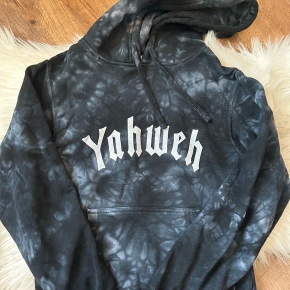 ELEVATED FAITH Yahweh Tie-Dye Unisex Hoodie - Picture 7 of 8